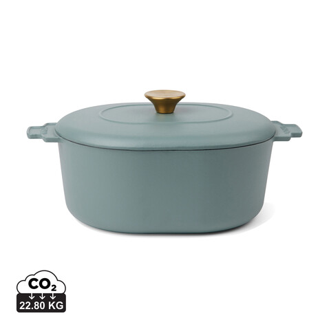 VINGA Monte Heritage Kokotte 4 L blau bedrucken, Art.-Nr. V2615007 VINGA Monte Heritage Kokotte 4 L blau bedrucken, Art.-Nr. V2615007