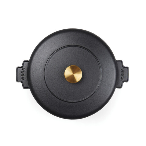 VINGA Monte Heritage Kokotte 5,5 L schwarz bedrucken, Art.-Nr. V2615101