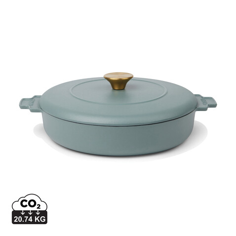 VINGA Monte Heritage Schmortopf 2,5 L blau bedrucken, Art.-Nr. V2615207 VINGA Monte Heritage Schmortopf 2,5 L blau bedrucken, Art.-Nr. V2615207