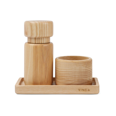VINGA Retro Salz & Pfeffer Set braun bedrucken, Art.-Nr. V2620109 VINGA Retro Salz & Pfeffer Set braun bedrucken, Art.-Nr. V2620109