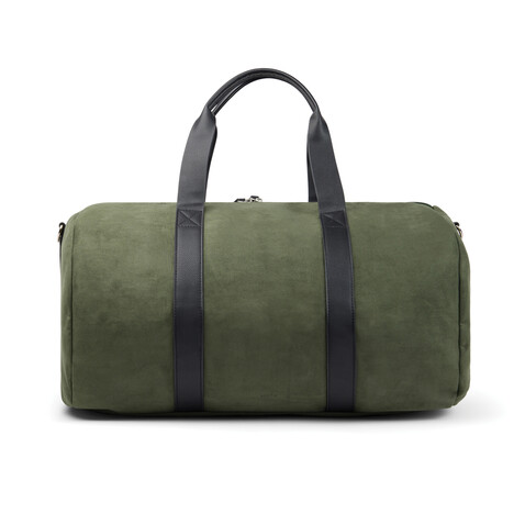 VINGA Marlow Wochenendtasche RCS aus recyceltem Polyester grün, schwarz bedrucken, Art.-Nr. V7070109 VINGA Marlow Wochenendtasche RCS aus recyceltem Polyester grün, schwarz bedrucken, Art.-Nr. V7070109