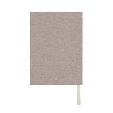 VINGA Thankfulness GRS-recyceltes Papierjournal beige bedrucken, Art.-Nr. V7730319 VINGA Thankfulness GRS-recyceltes Papierjournal beige bedrucken, Art.-Nr. V7730319