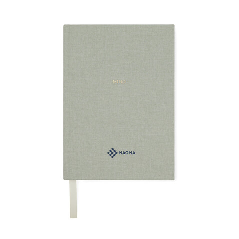 VINGA Mind GRS-recyceltes Papierjournal grün bedrucken, Art.-Nr. V7730407 VINGA Mind GRS-recyceltes Papierjournal grün bedrucken, Art.-Nr. V7730407