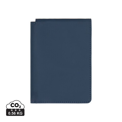 VINGA Baltimore RCS recycelte Polyester-RFID-Reisepasshülle navy blau bedrucken, Art.-Nr. V8200125 VINGA Baltimore RCS recycelte Polyester-RFID-Reisepasshülle navy blau bedrucken, Art.-Nr. V8200125