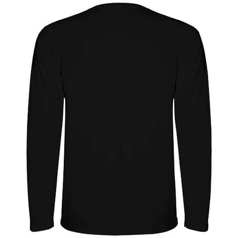 Montecarlo Langarm-Sport-Shirt für Kinder, schwarz bedrucken, Art.-Nr. K04153OH
