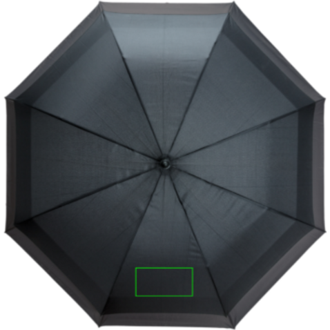 Swiss Peak AWARE™ 23" bis 27" erweiterbarer Regenschirm schwarz bedrucken, Art.-Nr. P850.451 Swiss Peak AWARE™ 23" bis 27" erweiterbarer Regenschirm schwarz bedrucken, Art.-Nr. P850.451