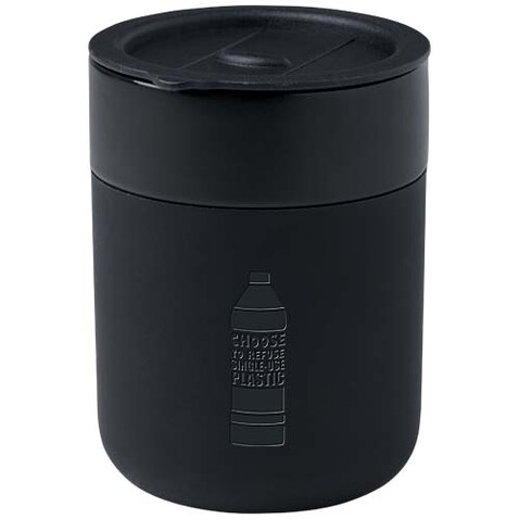 Java 330 ml Keramikbecher mit Silikonhülle und Kunststoffdeckel, schwarz bedrucken, Art.-Nr. 10080890 Java 330 ml Keramikbecher mit Silikonhülle und Kunststoffdeckel, schwarz bedrucken, Art.-Nr. 10080890