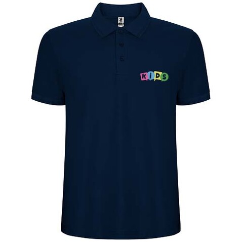 Pegaso Premium Poloshirt für Kinder, Navy Blue bedrucken, Art.-Nr. K66091RC