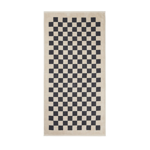 VINGA Elba Handtuch aus OCS Bio-Baumwolle, 4er-Set grau, beige bedrucken, Art.-Nr. V4500302