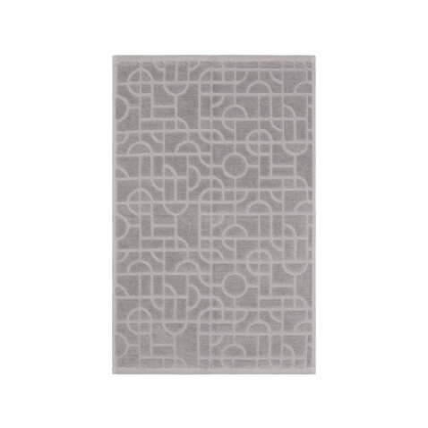VINGA Verso Handtuch aus OCS Bio-Baumwolle, 4er-Set grau bedrucken, Art.-Nr. V4500402 VINGA Verso Handtuch aus OCS Bio-Baumwolle, 4er-Set grau bedrucken, Art.-Nr. V4500402