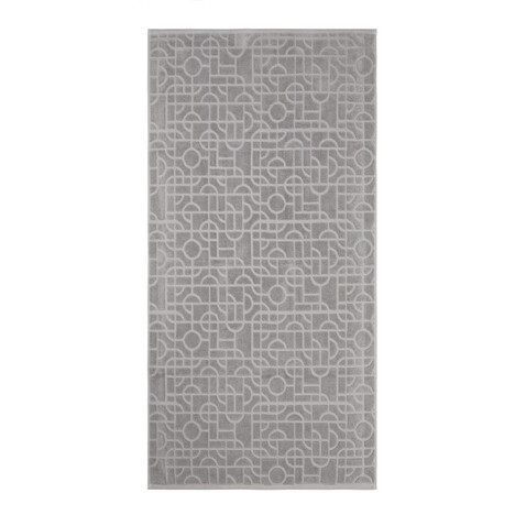 VINGA Verso Handtuch aus OCS Bio-Baumwolle, 4er-Set grau bedrucken, Art.-Nr. V4500402 VINGA Verso Handtuch aus OCS Bio-Baumwolle, 4er-Set grau bedrucken, Art.-Nr. V4500402