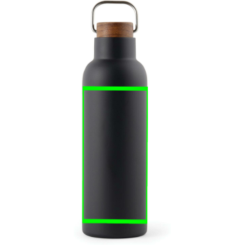 VINGA Ciro RCS recycelte Vakuumflasche 800ml schwarz bedrucken, Art.-Nr. V430031 VINGA Ciro RCS recycelte Vakuumflasche 800ml schwarz bedrucken, Art.-Nr. V430031
