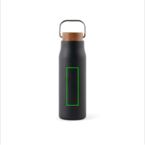 VINGA Ciro RCS recycelte Vakuumflasche 300ml schwarz bedrucken, Art.-Nr. V430041 VINGA Ciro RCS recycelte Vakuumflasche 300ml schwarz bedrucken, Art.-Nr. V430041
