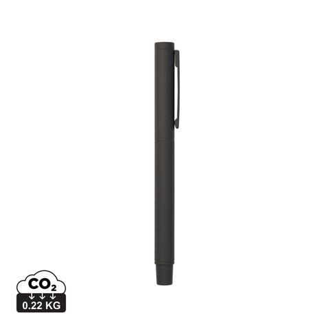 VINGA Baltimore Stift aus RCS recyceltem Stainless-Steel schwarz bedrucken, Art.-Nr. V1690001
