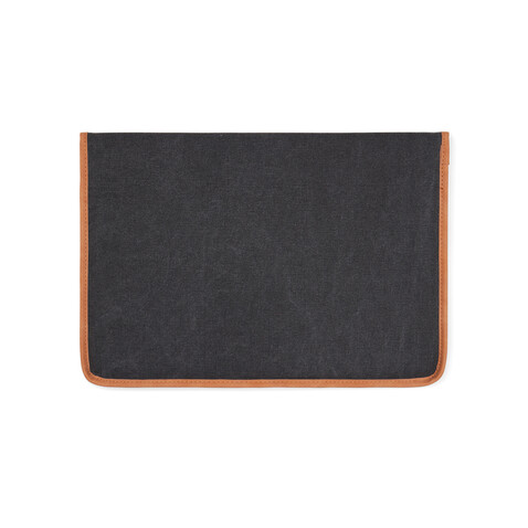 VINGA Bosler 14" Laptop-Tasche aus GRS recyceltem Canvas schwarz bedrucken, Art.-Nr. V7880301 VINGA Bosler 14" Laptop-Tasche aus GRS recyceltem Canvas schwarz bedrucken, Art.-Nr. V7880301