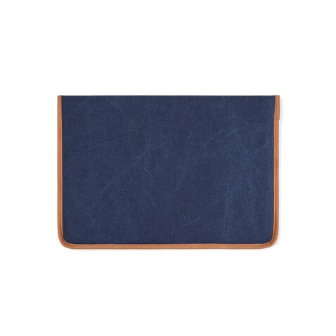 VINGA Bosler 16" Laptop-Tasche aus GRS recyceltem Canvas navy blau bedrucken, Art.-Nr. V7880425 VINGA Bosler 16" Laptop-Tasche aus GRS recyceltem Canvas navy blau bedrucken, Art.-Nr. V7880425