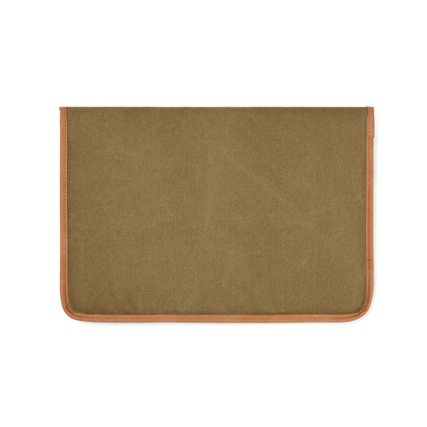 VINGA Bosler 16" Laptop-Tasche aus GRS recyceltem Canvas grün bedrucken, Art.-Nr. V7880407 VINGA Bosler 16" Laptop-Tasche aus GRS recyceltem Canvas grün bedrucken, Art.-Nr. V7880407