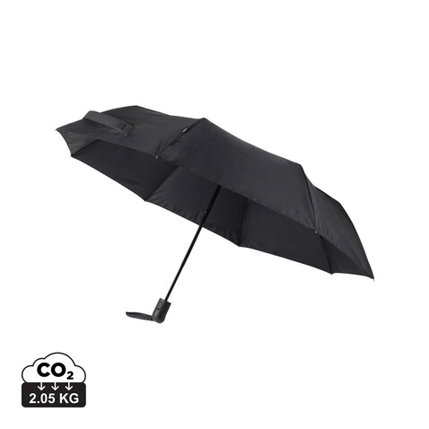 VINGA Baltimore AWARE™ RPET 21“ Regenschirm schwarz bedrucken, Art.-Nr. V850101