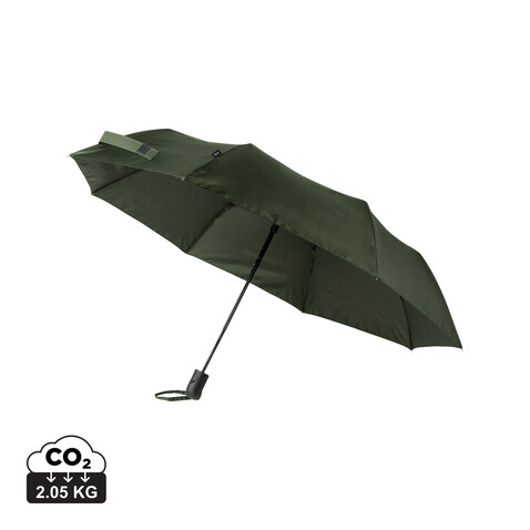 VINGA Baltimore AWARE™ RPET 21“ Regenschirm grün bedrucken, Art.-Nr. V850107