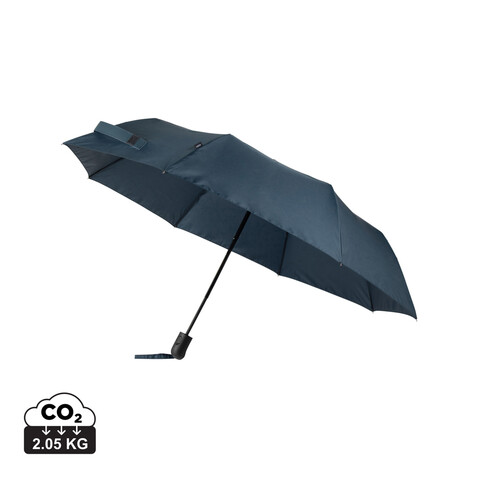 VINGA Baltimore AWARE™ RPET 21“ Regenschirm navy blau bedrucken, Art.-Nr. V850105