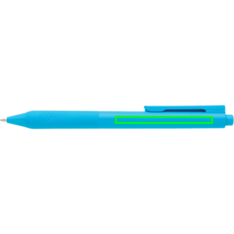 X9 Solid-Stift mit Silikongriff hellblau bedrucken, Art.-Nr. P610.825 X9 Solid-Stift mit Silikongriff hellblau bedrucken, Art.-Nr. P610.825