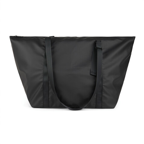 VINGA Livorno Wochenendtasche aus GRS recyceltem Polyester schwarz bedrucken, Art.-Nr. V7070201 VINGA Livorno Wochenendtasche aus GRS recyceltem Polyester schwarz bedrucken, Art.-Nr. V7070201