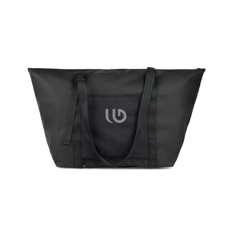 VINGA Livorno Wochenendtasche aus GRS recyceltem Polyester schwarz bedrucken, Art.-Nr. V7070201 VINGA Livorno Wochenendtasche aus GRS recyceltem Polyester schwarz bedrucken, Art.-Nr. V7070201