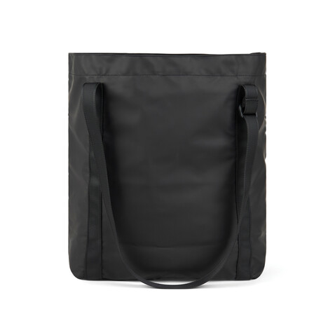 VINGA Livorno Tragetasche aus GRS recyceltem Polyester schwarz bedrucken, Art.-Nr. V7620401