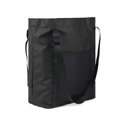 VINGA Livorno Tragetasche aus GRS recyceltem Polyester schwarz bedrucken, Art.-Nr. V7620401