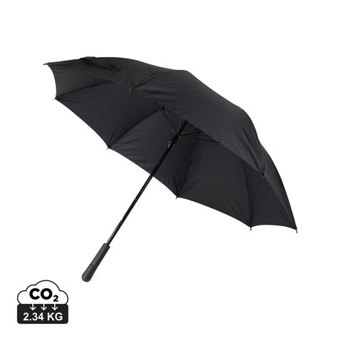 VINGA Baltimore AWARE™ RPET 23“ Regenschirm schwarz bedrucken, Art.-Nr. V850111