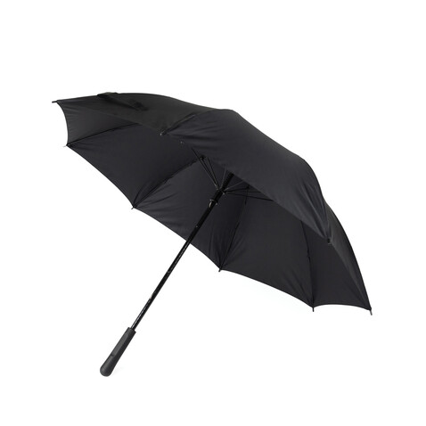 VINGA Baltimore AWARE™ RPET 23“ Regenschirm schwarz bedrucken, Art.-Nr. V850111
