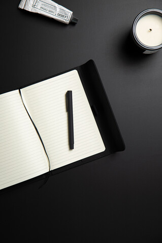 VINGA Baltimore Stift aus RCS recyceltem Stainless-Steel schwarz bedrucken, Art.-Nr. V1690001