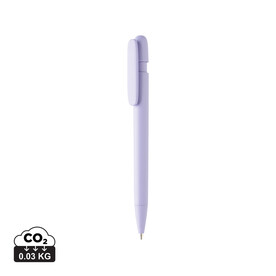 Devin Solid Stift aus GRS zertifiziertem rABS lila bedrucken, Art.-Nr. P611.2730