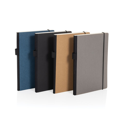 A5 Deluxe Hardcover Notizbuch schwarz bedrucken, Art.-Nr. P774.341