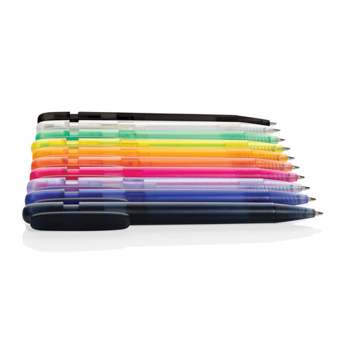 Devin transparenter Stift aus GRS zertifiziertem rABS lila bedrucken, Art.-Nr. P611.2630 Devin transparenter Stift aus GRS zertifiziertem rABS lila bedrucken, Art.-Nr. P611.2630