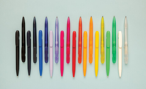 Devin transparenter Stift aus GRS zertifiziertem rABS lila bedrucken, Art.-Nr. P611.2630 Devin transparenter Stift aus GRS zertifiziertem rABS lila bedrucken, Art.-Nr. P611.2630