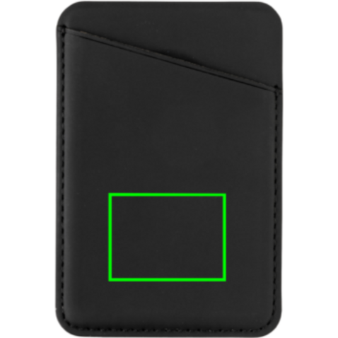 Magnetischer Phone-Kartenhalter schwarz bedrucken, Art.-Nr. P820.751 Magnetischer Phone-Kartenhalter schwarz bedrucken, Art.-Nr. P820.751