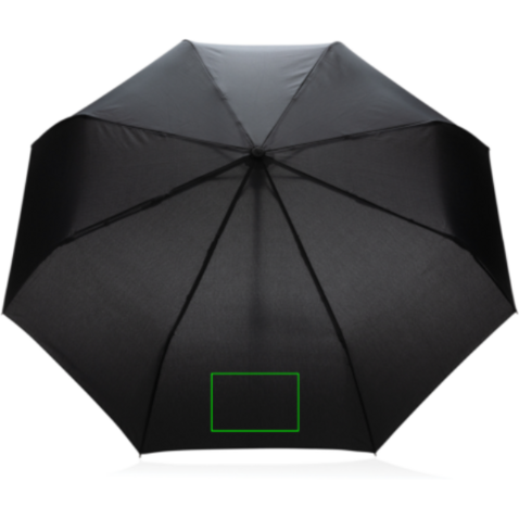 21" Impact AWARE™ RPET 190T Mini-Schirm automatic open/close schwarz bedrucken, Art.-Nr. P850.601