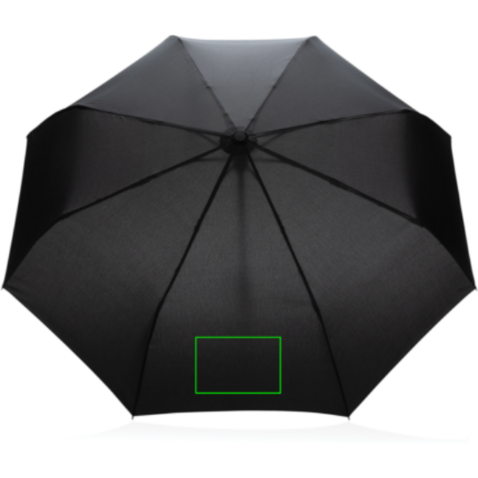 21" Impact AWARE™ RPET 190T Bambus-Schirm autom. open/close schwarz bedrucken, Art.-Nr. P850.611 21" Impact AWARE™ RPET 190T Bambus-Schirm autom. open/close schwarz bedrucken, Art.-Nr. P850.611
