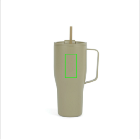 VINGA Eos Voyager 800ml Flasche aus RCS rec. Stainless-Steel grün, grün bedrucken, Art.-Nr. V4320407