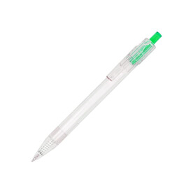 R-PET-Kugelschreiber - Transparent / Grün bedrucken, Art.-Nr. LT80562-N0431