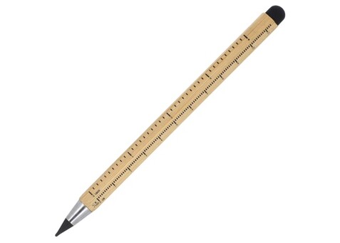 Langlebiger Bleistift und Lineal aus Bambus - Natur bedrucken, Art.-Nr. LT91594-N0094 Langlebiger Bleistift und Lineal aus Bambus - Natur bedrucken, Art.-Nr. LT91594-N0094