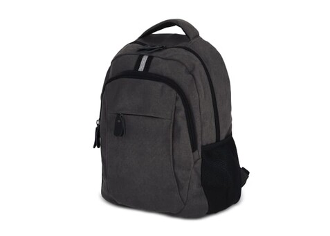 Rucksack Harper aus recyceltem Baumwoll-Canvas - Dunkelgrau bedrucken, Art.-Nr. LT95297-N0060 Rucksack Harper aus recyceltem Baumwoll-Canvas - Dunkelgrau bedrucken, Art.-Nr. LT95297-N0060