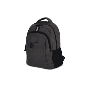 Rucksack Harper aus recyceltem Baumwoll-Canvas - Dunkelgrau bedrucken, Art.-Nr. LT95297-N0060