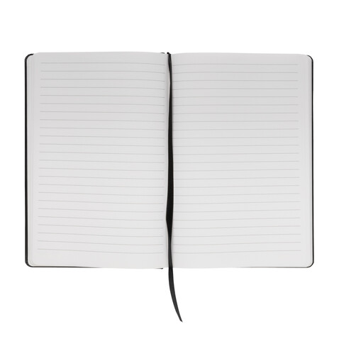 A5 Impact Steinpaper Hardcover Notizbuch schwarz bedrucken, Art.-Nr. P774.351 A5 Impact Steinpaper Hardcover Notizbuch schwarz bedrucken, Art.-Nr. P774.351