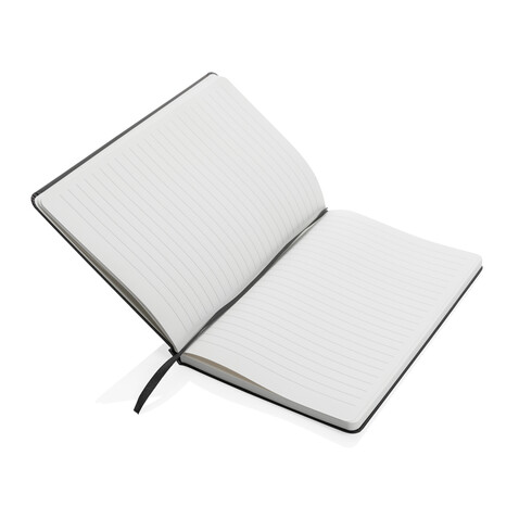 A5 Impact Steinpaper Hardcover Notizbuch schwarz bedrucken, Art.-Nr. P774.351 A5 Impact Steinpaper Hardcover Notizbuch schwarz bedrucken, Art.-Nr. P774.351