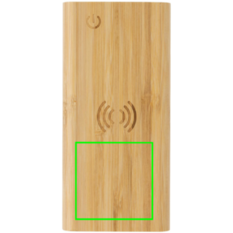 8.000mAh Bambus-Wireless-Powerbank braun bedrucken, Art.-Nr. P322.359 8.000mAh Bambus-Wireless-Powerbank braun bedrucken, Art.-Nr. P322.359