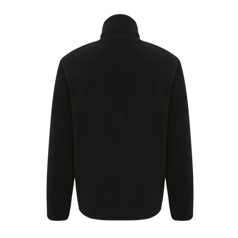 IQONIQ Diran Fleecejacke aus recyceltem Polyesterflor schwarz bedrucken, Art.-Nr. T9800.001.L IQONIQ Diran Fleecejacke aus recyceltem Polyesterflor schwarz bedrucken, Art.-Nr. T9800.001.L