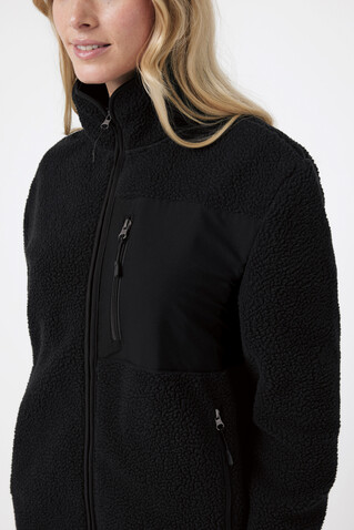 IQONIQ Diran Fleecejacke aus recyceltem Polyesterflor schwarz bedrucken, Art.-Nr. T9800.001.L IQONIQ Diran Fleecejacke aus recyceltem Polyesterflor schwarz bedrucken, Art.-Nr. T9800.001.L