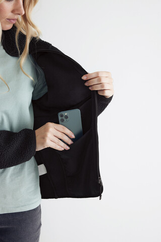 IQONIQ Diran Fleecejacke aus recyceltem Polyesterflor schwarz bedrucken, Art.-Nr. T9800.001.L IQONIQ Diran Fleecejacke aus recyceltem Polyesterflor schwarz bedrucken, Art.-Nr. T9800.001.L